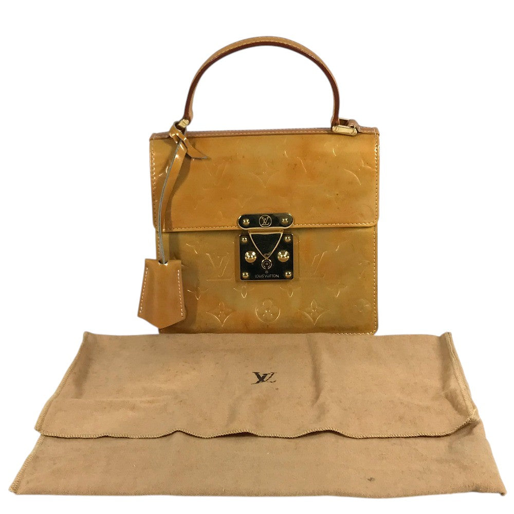 LOUIS VUITTON M91029 MonogramVernis Spring Street Bag Hand Bag MonogramVernisCanvas Gris SilverBased Used