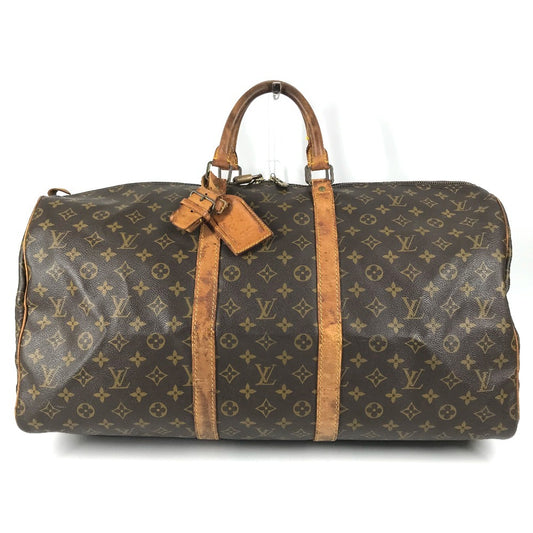 LOUIS VUITTON M41424 Monogram Keepall55 Keepall 55 Bag Hand Bag Travel Bag Duffle Bag MonogramCanvas Brown Used
