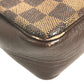 LOUIS VUITTON N51982 Damier Trousse Makeup Accessory Pouch Bag Shoulder Bag Hand Bag Shoulder Bag Damier Canvas Ebene Brown Used
