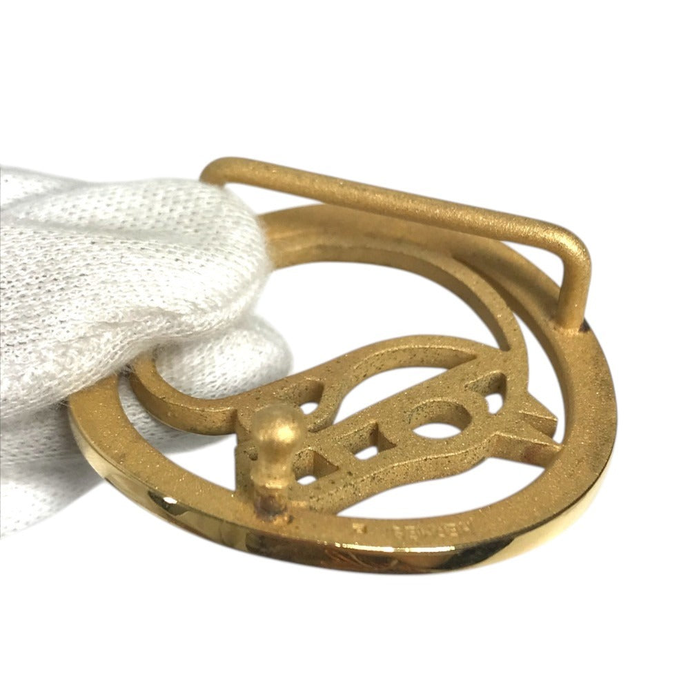HERMES Schwalbert buckle only Accessories for bottoms buckle Metal Gold Used