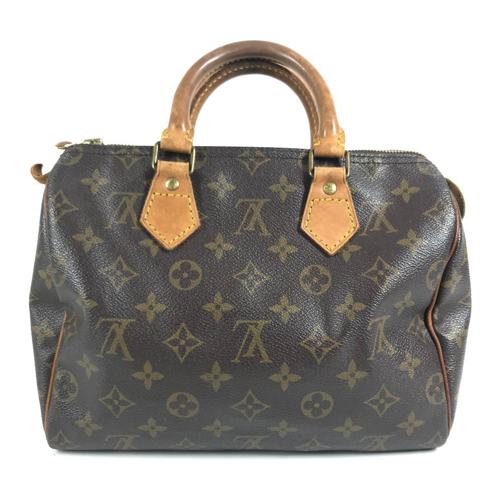 LOUIS VUITTON M41528 Monogram Speedy25 Speedy 25 Bags Tote Bag Mini Duffle Bag Hand Bag MonogramCanvas Brown Used
