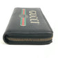 GUCCI 496317 Logo GG Zip Around Long Wallet Long Wallet Leather Black Used