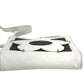 CELINE Flower logo Shoulder bag, Crossbody, Leather, Canvas, Black Shoulder Bag Leather/Canvas White Used