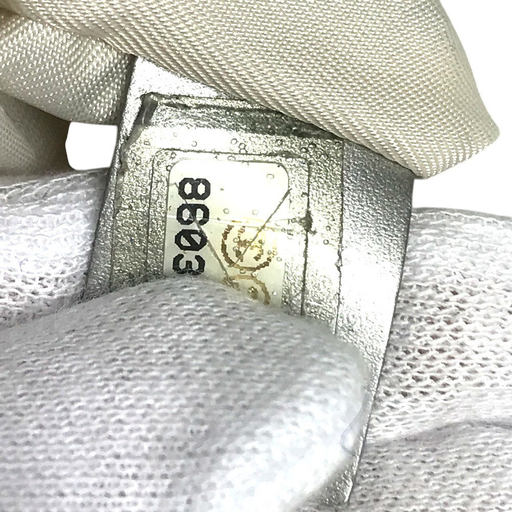 CHANEL A15991 CC CC Mark logo New Travel Line MM New Travel Line MM Shoulder bag, bag, shoulder bag Tote Bag Nylon jacquard Silver Used
