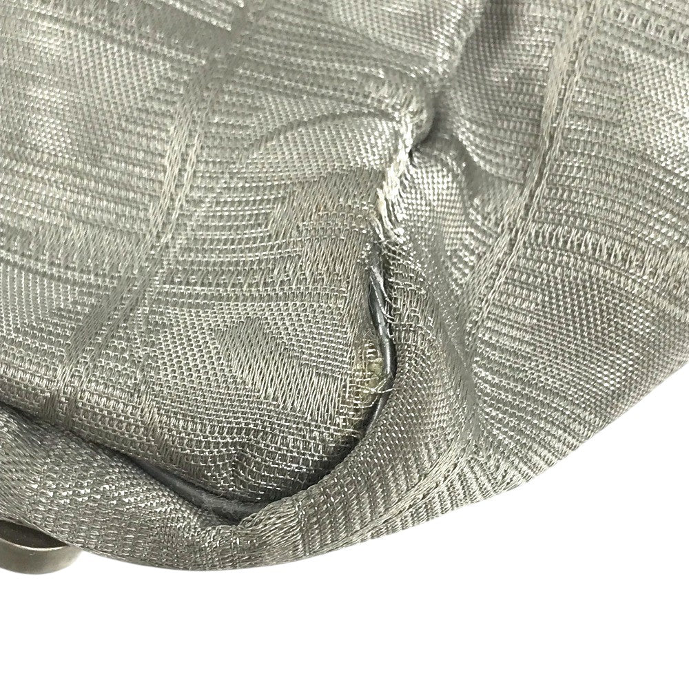 CHANEL A15991 CC CC Mark logo New Travel Line MM New Travel Line MM Shoulder bag, bag, shoulder bag Tote Bag Nylon jacquard Silver Used