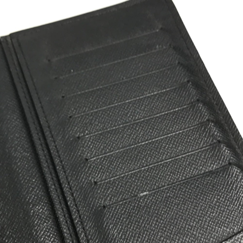 LOUIS VUITTON M30558 Taiga Portefeuilles Brazza Bicolor Long Wallet Long Wallet Taiga Leather Black/blue Used