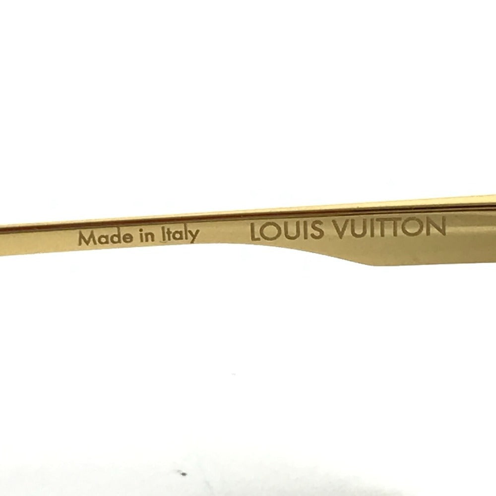 LOUIS VUITTON Z1261E Ash sunglasses glasses glasses eyewear sunglasses Metal Gold Used