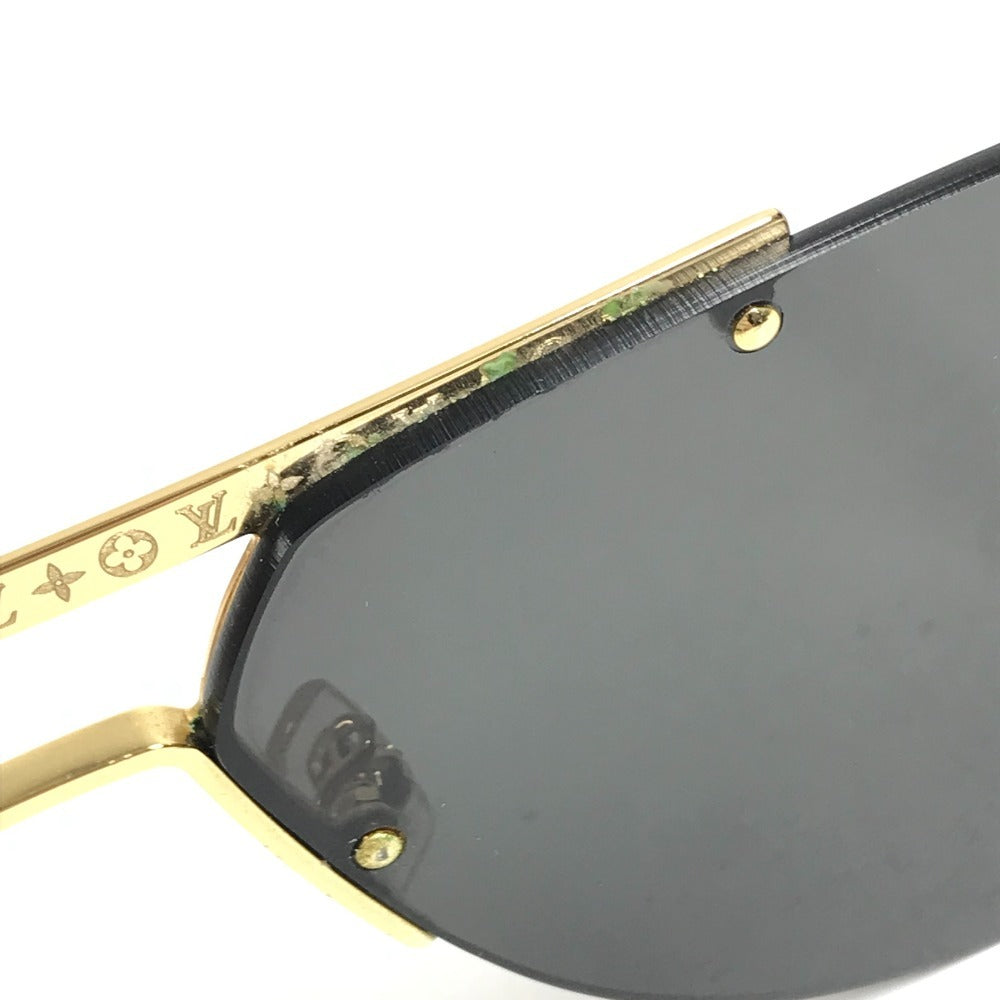 LOUIS VUITTON Z1261E Ash sunglasses glasses glasses eyewear sunglasses Metal Gold Used