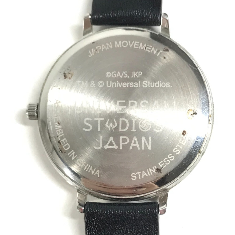 USJ x Jujutsu Kaisen Collaboration: Satoru Gojo logo Watch Universal Studios Japan Wristwatch Leather Silver/Black Used