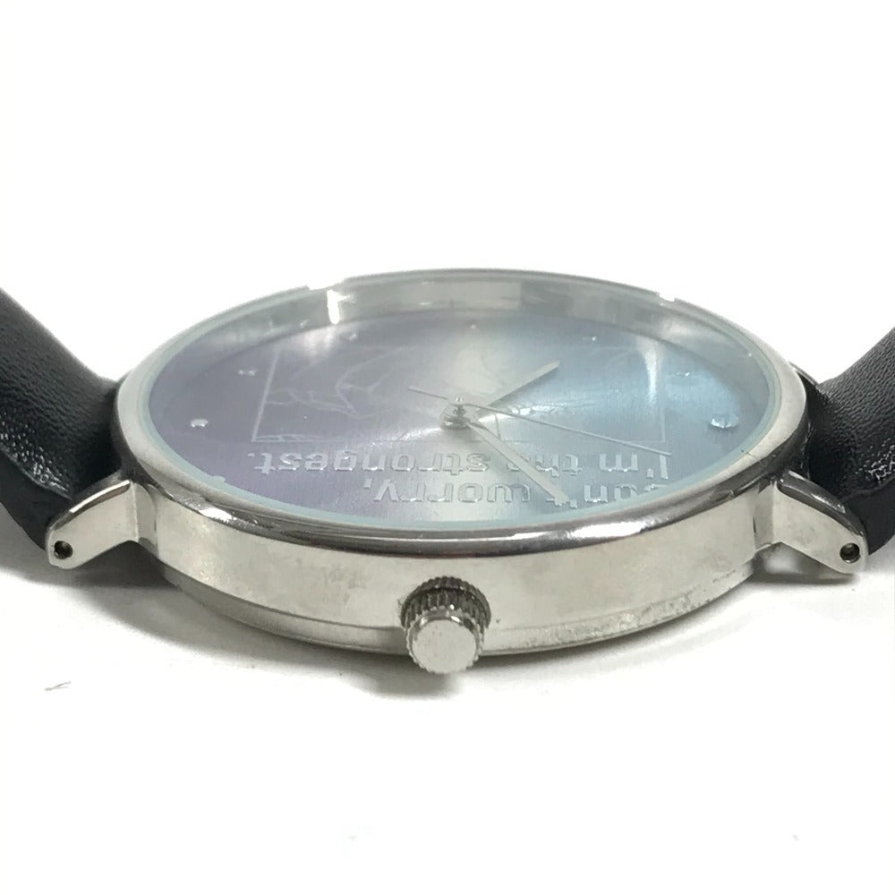 USJ x Jujutsu Kaisen Collaboration: Satoru Gojo logo Watch Universal Studios Japan Wristwatch Leather Silver/Black Used