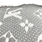 LOUIS VUITTON M74742 charpes logo mania charpes logo mania Fringe Stole / Shawl Scarf wool / silk gray Used