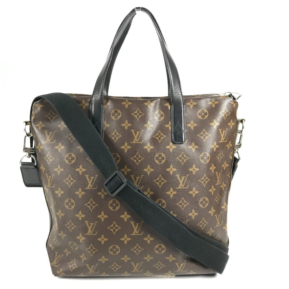 LOUIS VUITTON M40388 MonogramMacassar Kitan Business bag, Handbag, 2-way bag Tote Bag MonogramMacassarCanvas Brown/Black Used