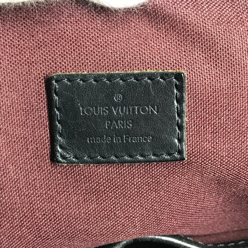 LOUIS VUITTON M40388 MonogramMacassar Kitan Business bag, Handbag, 2-way bag Tote Bag MonogramMacassarCanvas Brown/Black Used