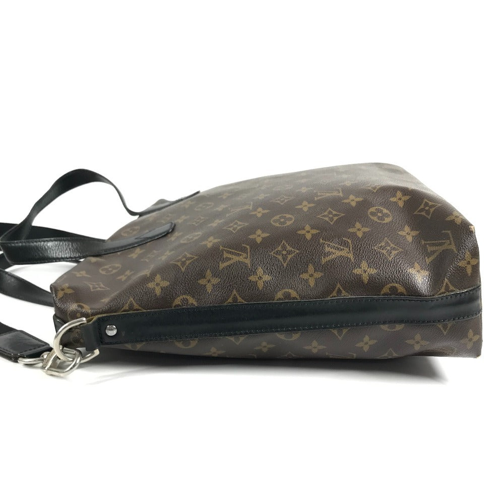 LOUIS VUITTON M40388 MonogramMacassar Kitan Business bag, Handbag, 2-way bag Tote Bag MonogramMacassarCanvas Brown/Black Used