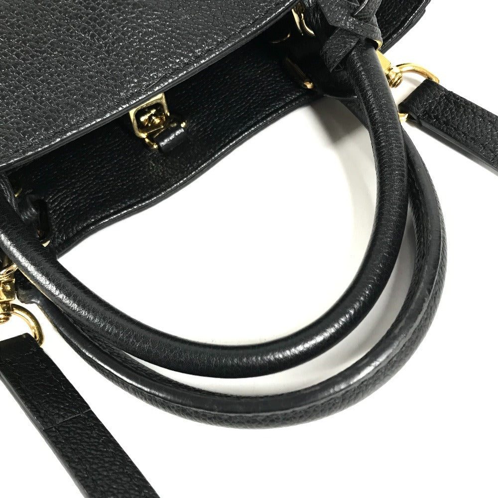 LOUIS VUITTON M45778 MonogramEmpreinte Montaigne BB MontaigneBB 2WAY Bag, Shoulder Bag, Crossbody Shoulder Bag Hand Bag MonogramEmpreinteLeather Noir Black Used