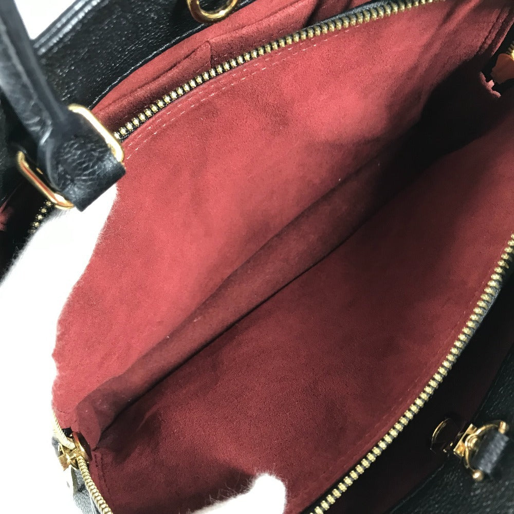 LOUIS VUITTON M45778 MonogramEmpreinte Montaigne BB MontaigneBB 2WAY Bag, Shoulder Bag, Crossbody Shoulder Bag Hand Bag MonogramEmpreinteLeather Noir Black Used