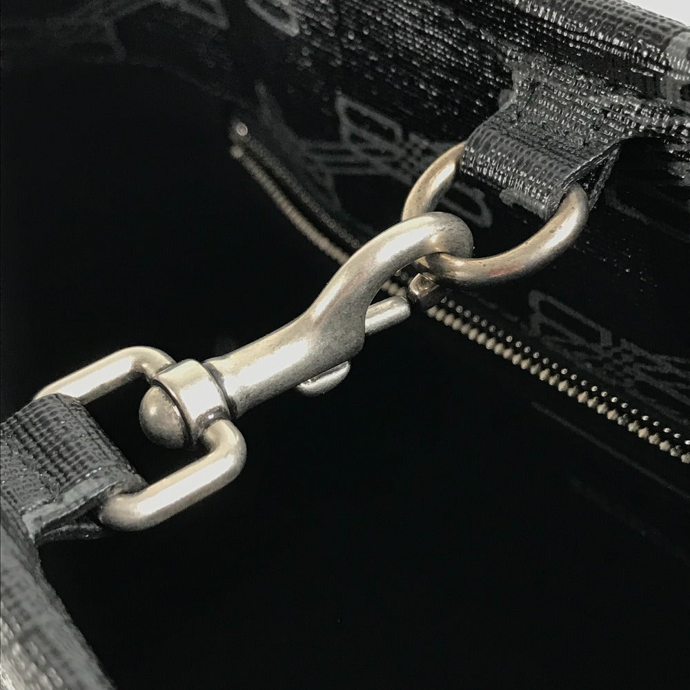 BALENCIAGA 702699 Monogram BB MONOGRAM SIGNATURE SHOPP EW S Signature Small Shopper Bag Bag Tote Bag Hand Bag Leather Black Used