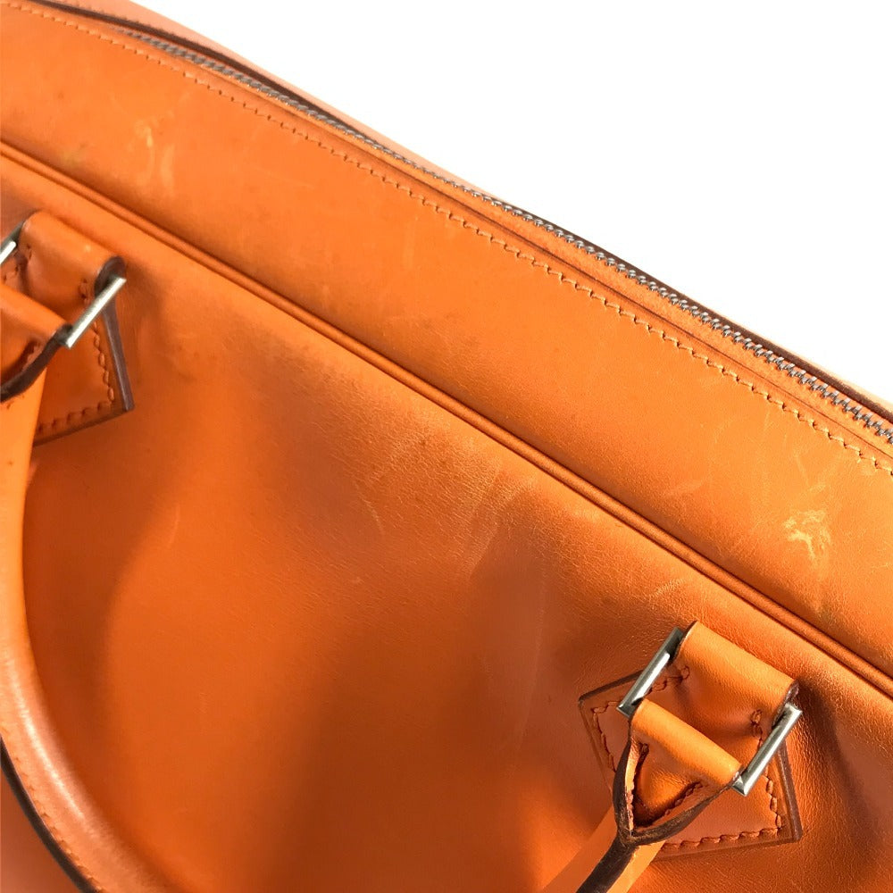 HERMES Plum Dog 38 Plum Dog 38 Bag, Tote Bag, Handbag, Document Bag Business bag Leather Orange Used