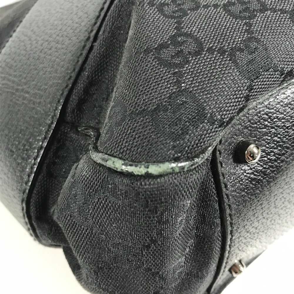 GUCCI 113011 GG logo Bag Tote Bag shawl Shoulder Bag GGCanvas/Leather Black Used