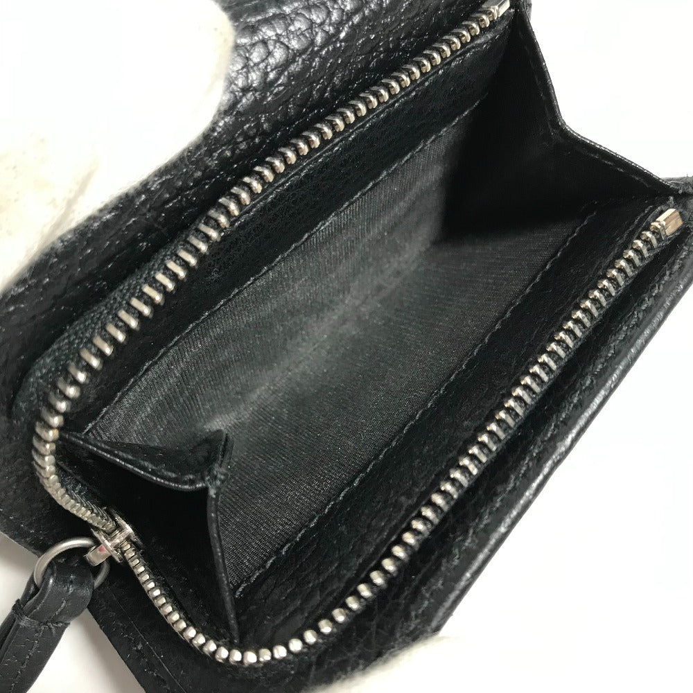 GUCCI 644407 GG Marmont logo Compact wallet Trifold wallet Leather Black Used