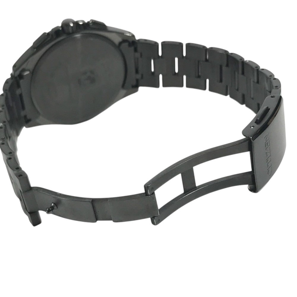 CITIZEN H804-T019731 Eco Drive Attesa Solar Men's Watch Wristwatch titanium Black Used