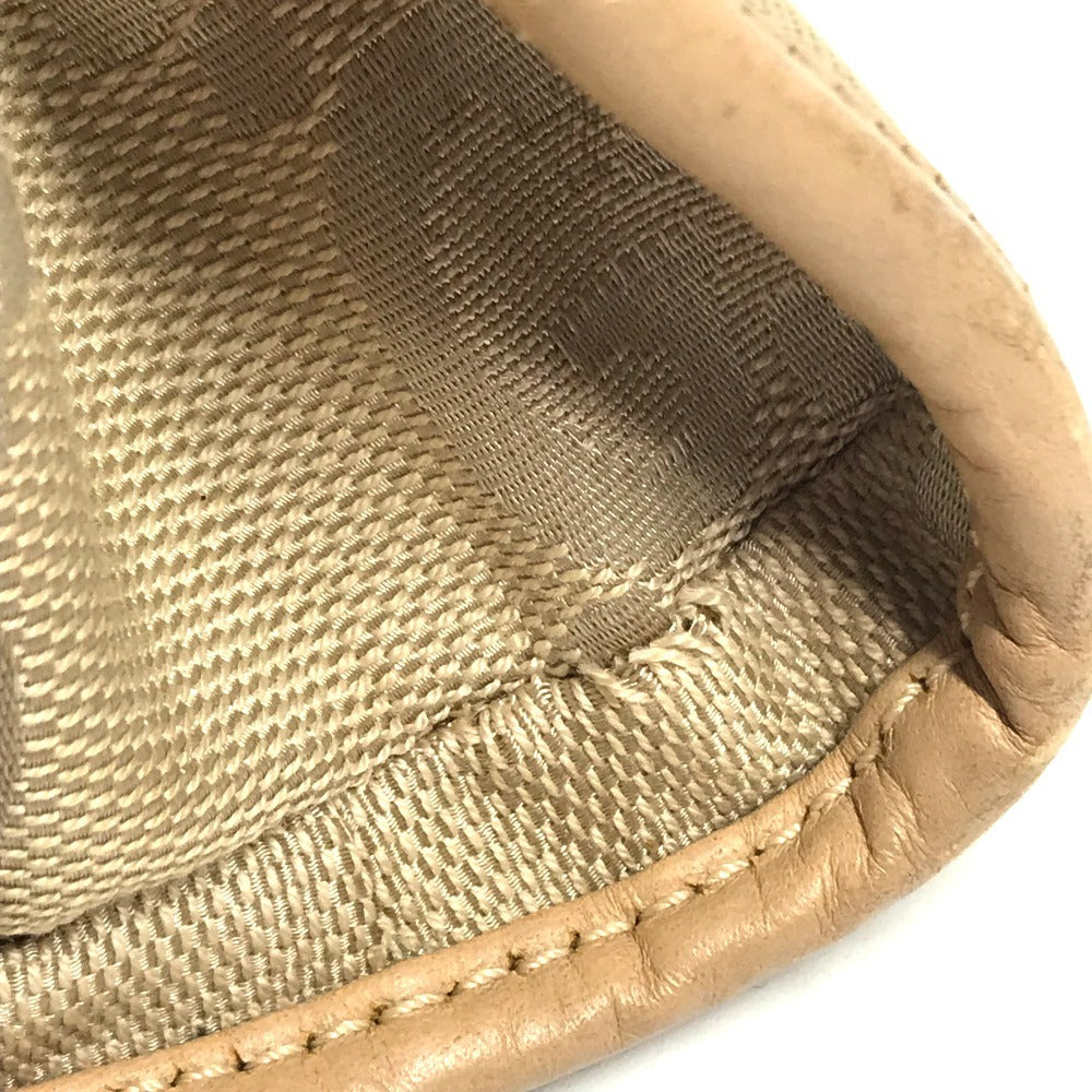 GUCCI 002 1068 GG logo Jackie Bag Tote Bag Shoulder Bag Hand Bag GGCanvas/Leather Beige Used