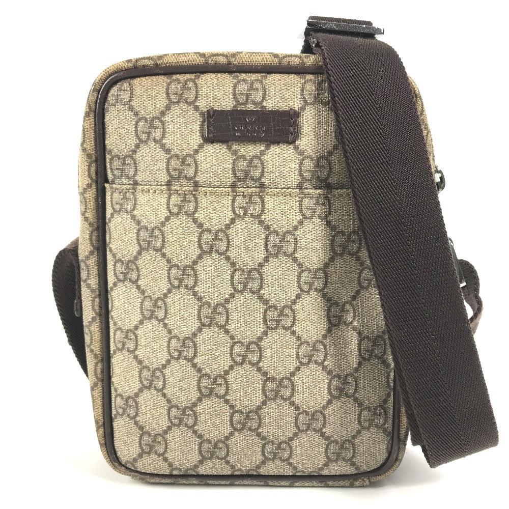 GUCCI 122754 GG Supreme GG Logo Pochette Crossbody bag Shoulder Bag GG Supreme Canvas Beige Used