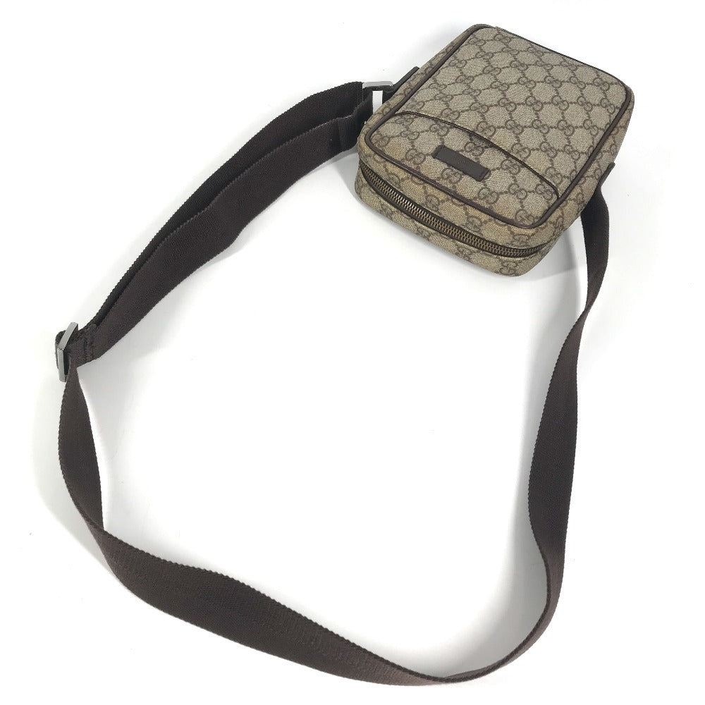 GUCCI 122754 GG Supreme GG Logo Pochette Crossbody bag Shoulder Bag GG Supreme Canvas Beige Used