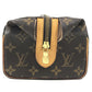 LOUIS VUITTON M47636 Monogram Trousse Pat Presion Bag, Pouch, Clutch Bag, Makeup Pouch, Cosmetics Cluch Bag MonogramCanvas Brown Used