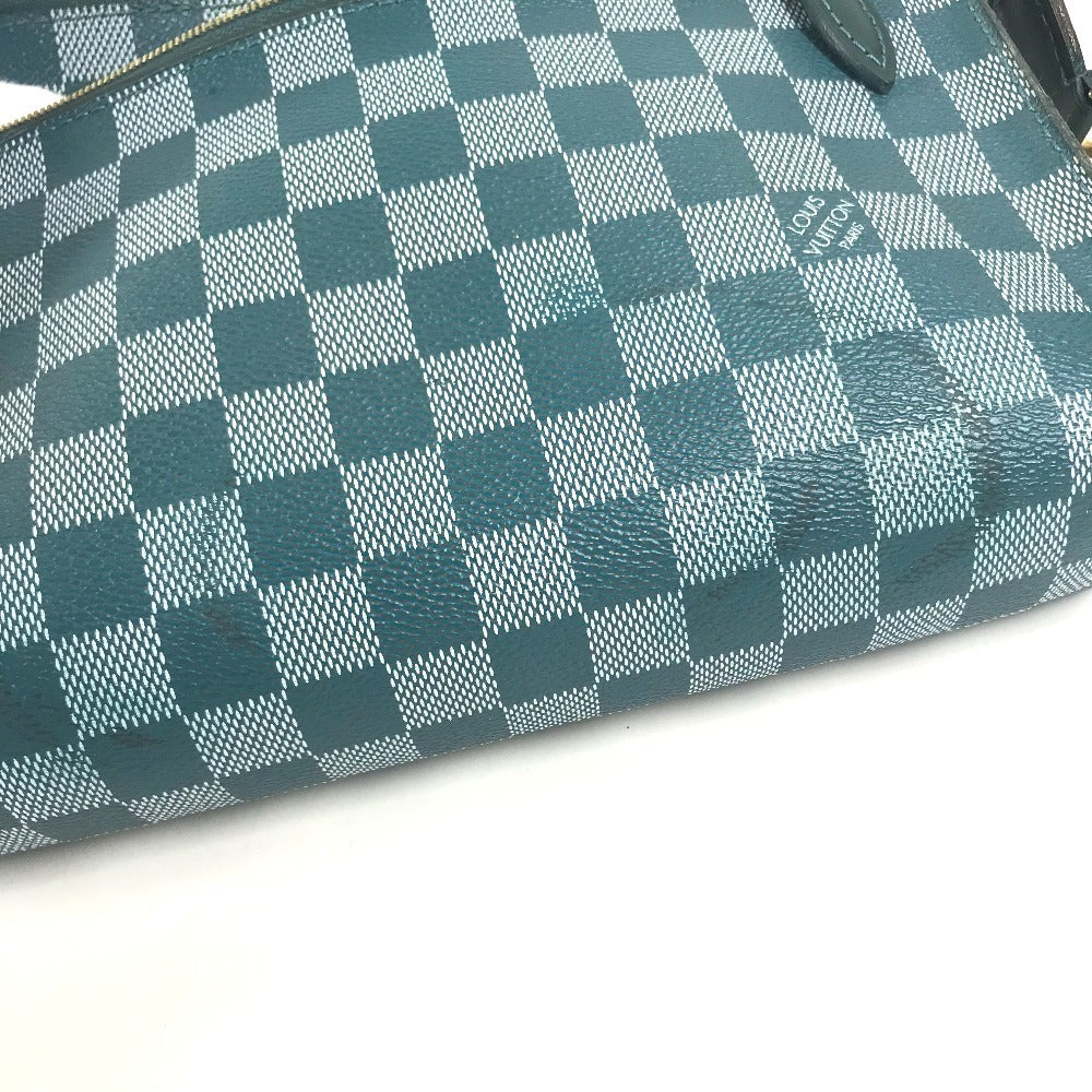 LOUIS VUITTON N41310 Damier color module Bag Crossbody Pochette Shoulder Bag Damier Canvas Cian Green Used