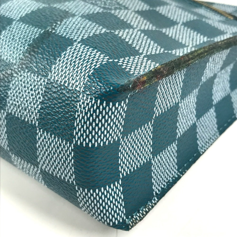 LOUIS VUITTON N41310 Damier color module Bag Crossbody Pochette Shoulder Bag Damier Canvas Cian Green Used