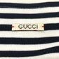GUCCI 461177 トップス ボーダー タコモチーフ トレーナー スウェット コットン メンズ ホワイト×ブラック