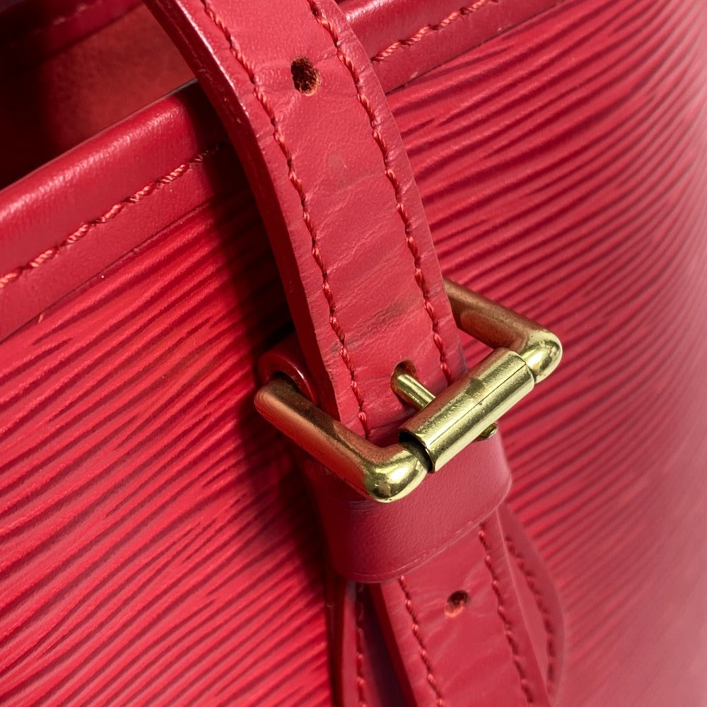 LOUIS VUITTON M5899E Epi Petit Bucket PM Shoulder Bag, Epi Leather, Women's, Rouge Red