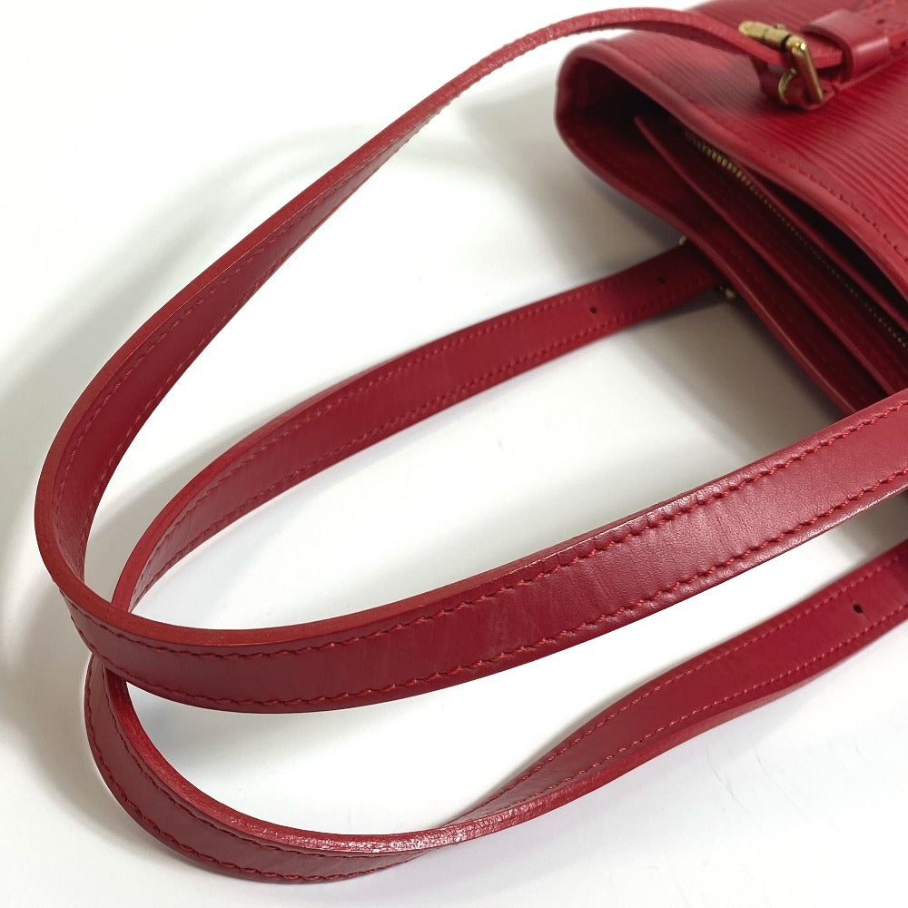 LOUIS VUITTON M5899E Epi Petit Bucket PM Shoulder Bag, Epi Leather, Women's, Rouge Red