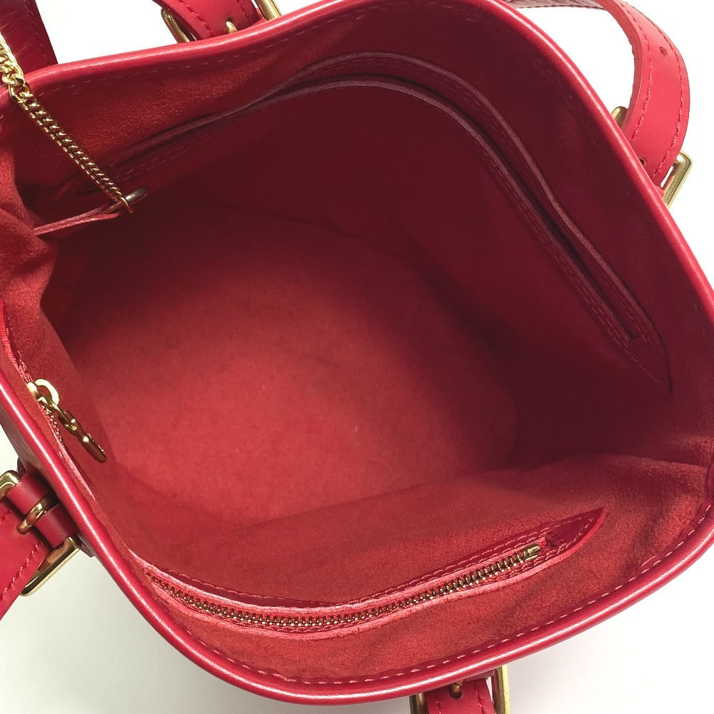 LOUIS VUITTON M5899E Epi Petit Bucket PM Shoulder Bag, Epi Leather, Women's, Rouge Red