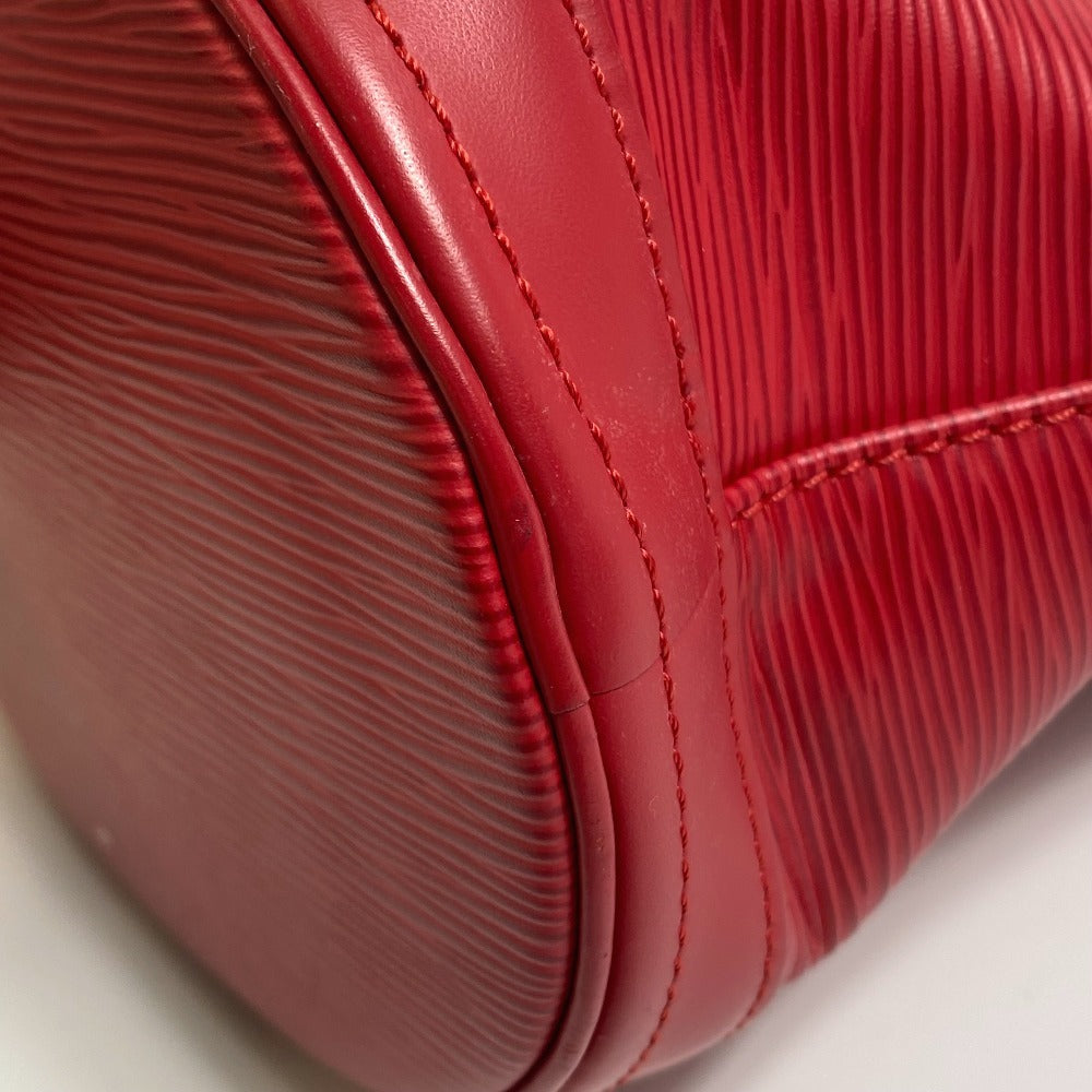 LOUIS VUITTON M5899E Epi Petit Bucket PM Shoulder Bag, Epi Leather, Women's, Rouge Red
