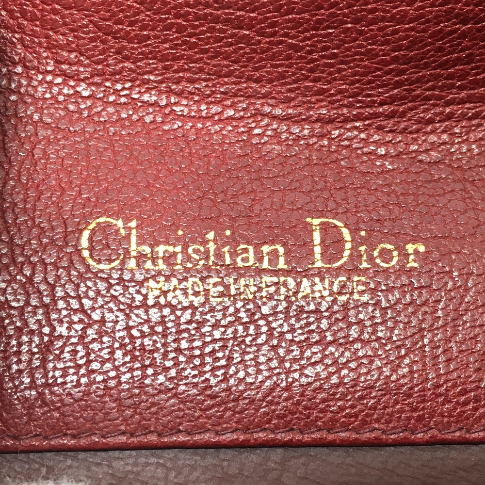 Christian Dior CD hardware, vintage leather shoulder bag, women's, red