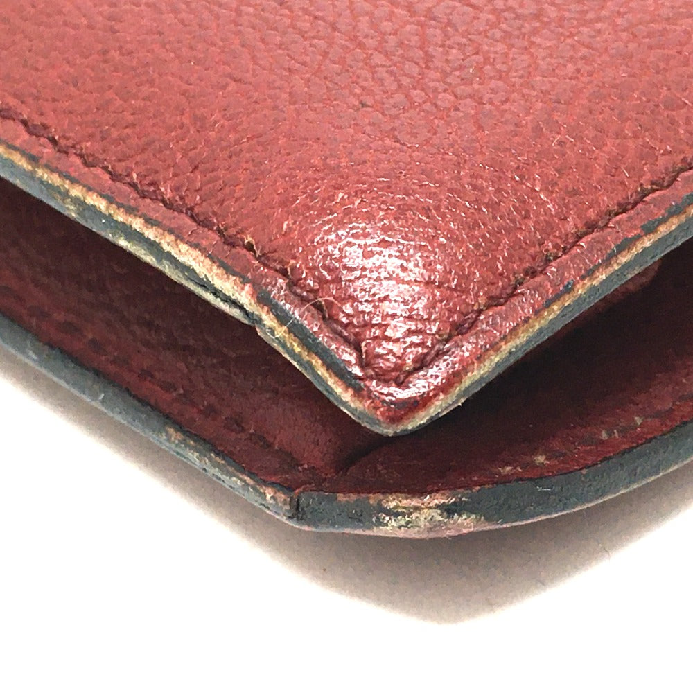 Christian Dior CD hardware, vintage leather shoulder bag, women's, red