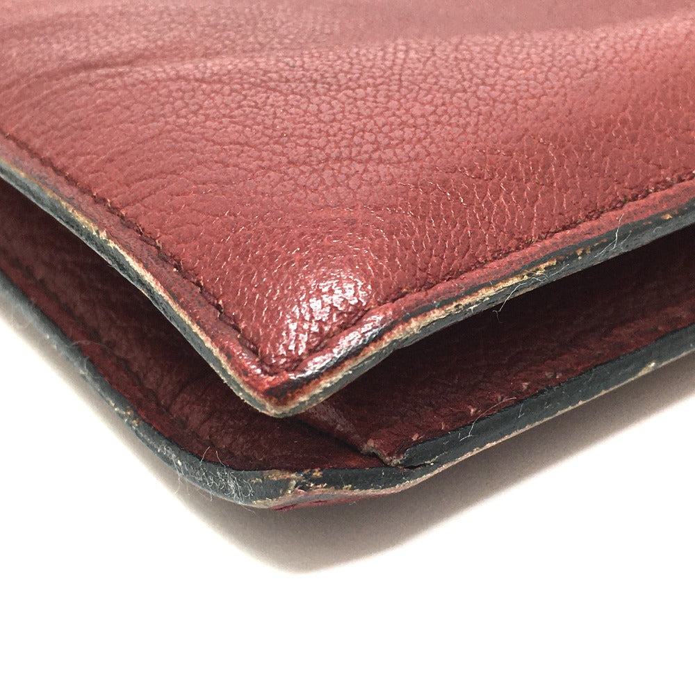 Christian Dior CD hardware, vintage leather shoulder bag, women's, red