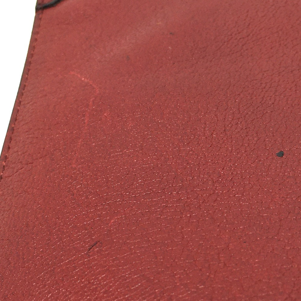 Christian Dior CD hardware, vintage leather shoulder bag, women's, red
