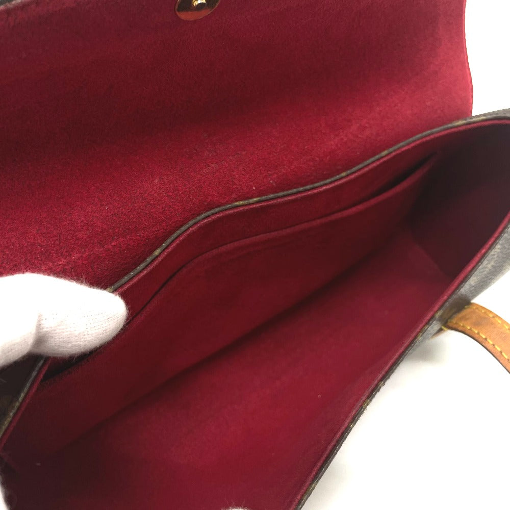 LOUIS VUITTON M51902 Monogram Sonatine Bag, Horizontal Flap Handbag, Monogram Canvas, Women's, Brown