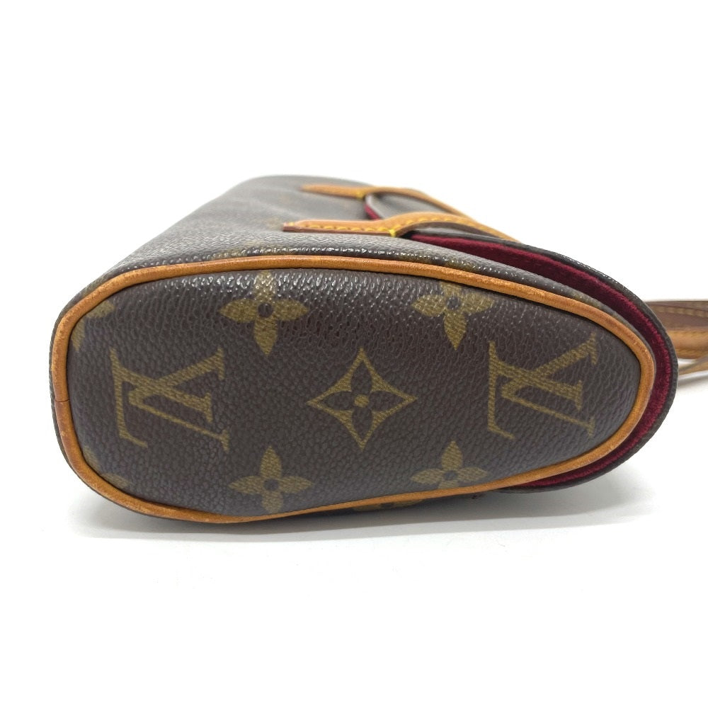 LOUIS VUITTON M51902 Monogram Sonatine Bag, Horizontal Flap Handbag, Monogram Canvas, Women's, Brown