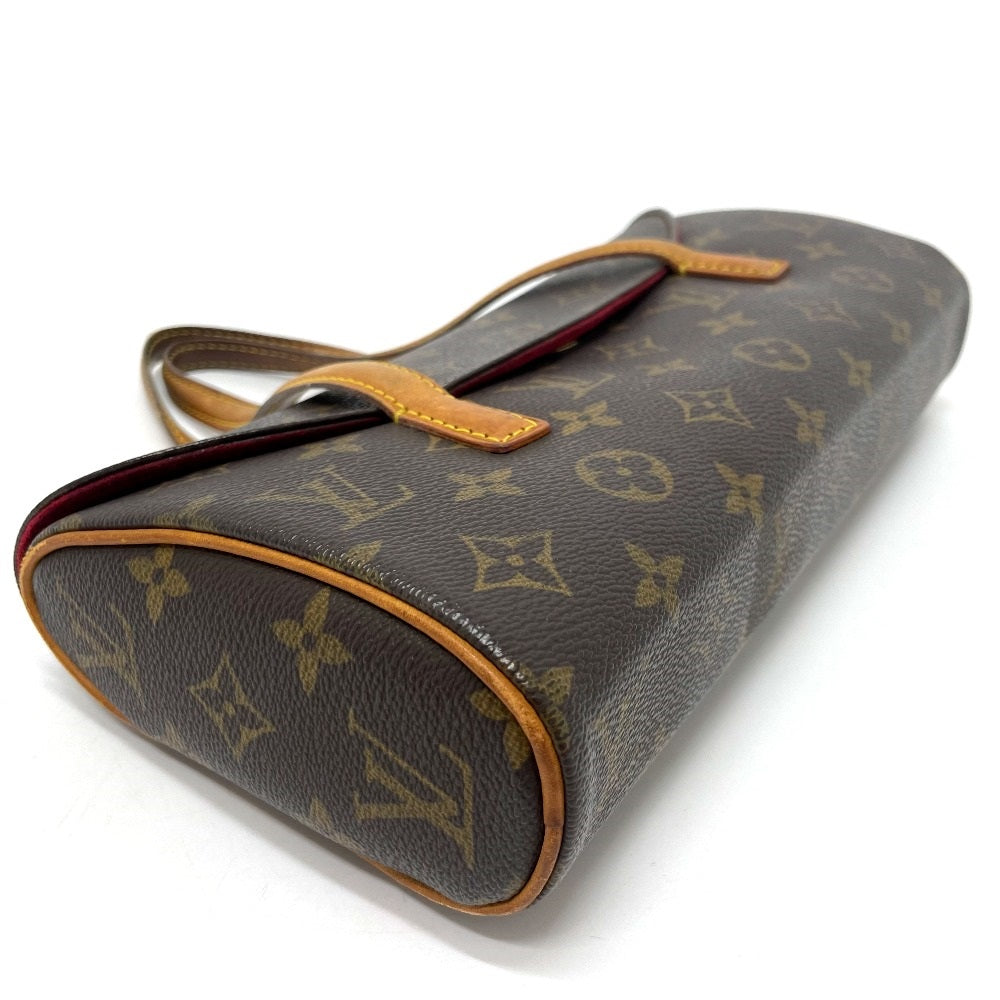 LOUIS VUITTON M51902 Monogram Sonatine Bag, Horizontal Flap Handbag, Monogram Canvas, Women's, Brown