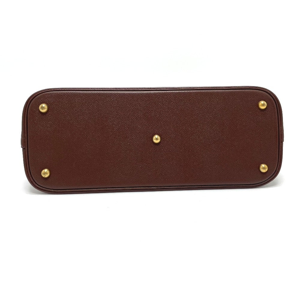 HERMES Bolide 35 2-Way Handbag, Leather, Women's, Brown