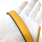 Tory Burch logo chain shoulder bag in lambskin, yellow.