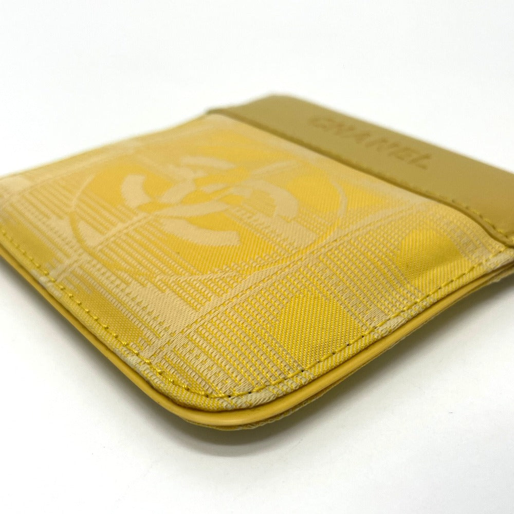 CHANEL CC Coco Mark New Travel Line Wallet with Key Ring, Coin Purse, Leather/PVC, Women's, Yellow