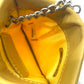 CHANEL CC Coco Mark New Travel Line Wallet with Key Ring, Coin Purse, Leather/PVC, Women's, Yellow