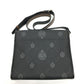 Berluti Flap Flaneur Small Messenger Shoulder Bag in PVC Canvas, Men's, Black