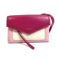 GIVENCHY Flap Duet Bag, Pochette, Crossbody Shoulder Bag, Leather, Women's, Pink and White