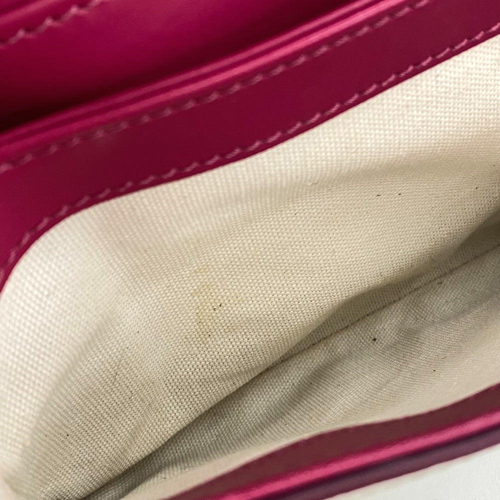 GIVENCHY Flap Duet Bag, Pochette, Crossbody Shoulder Bag, Leather, Women's, Pink and White